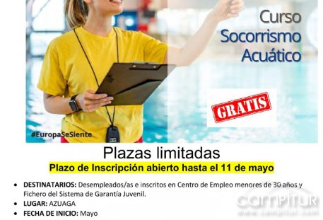 Curso gratuito de “Socorrista Acuático” en Azuaga 